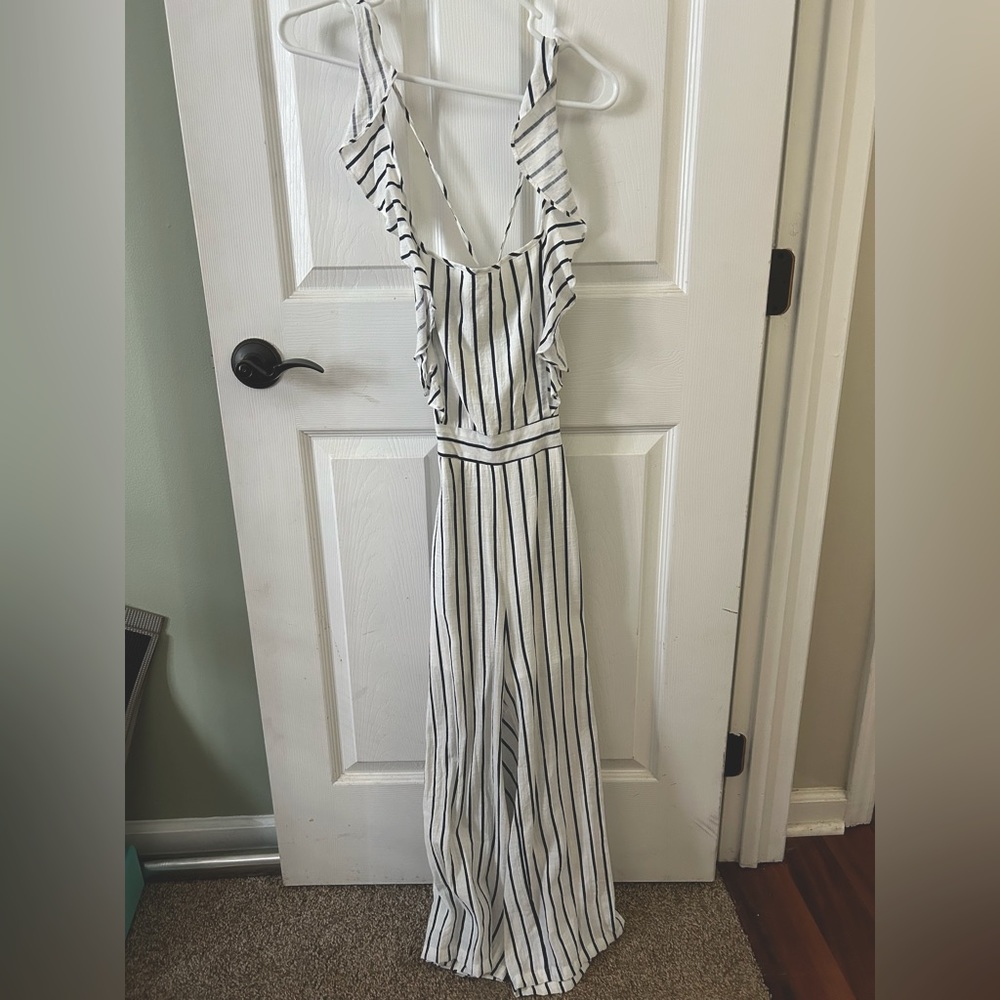 Pinklily stripped jumpsuit
